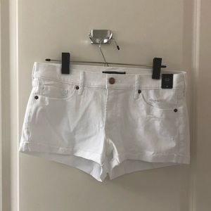 Abercrombie & Fitch White Denim Shorts (28)